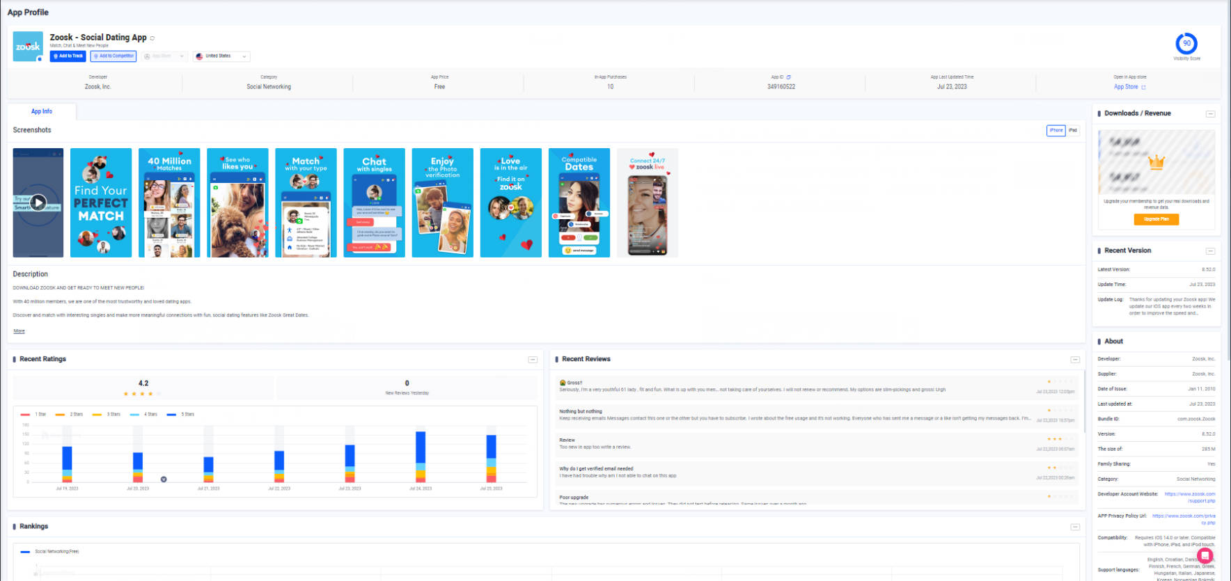 Zoosk-socail 约会应用程序