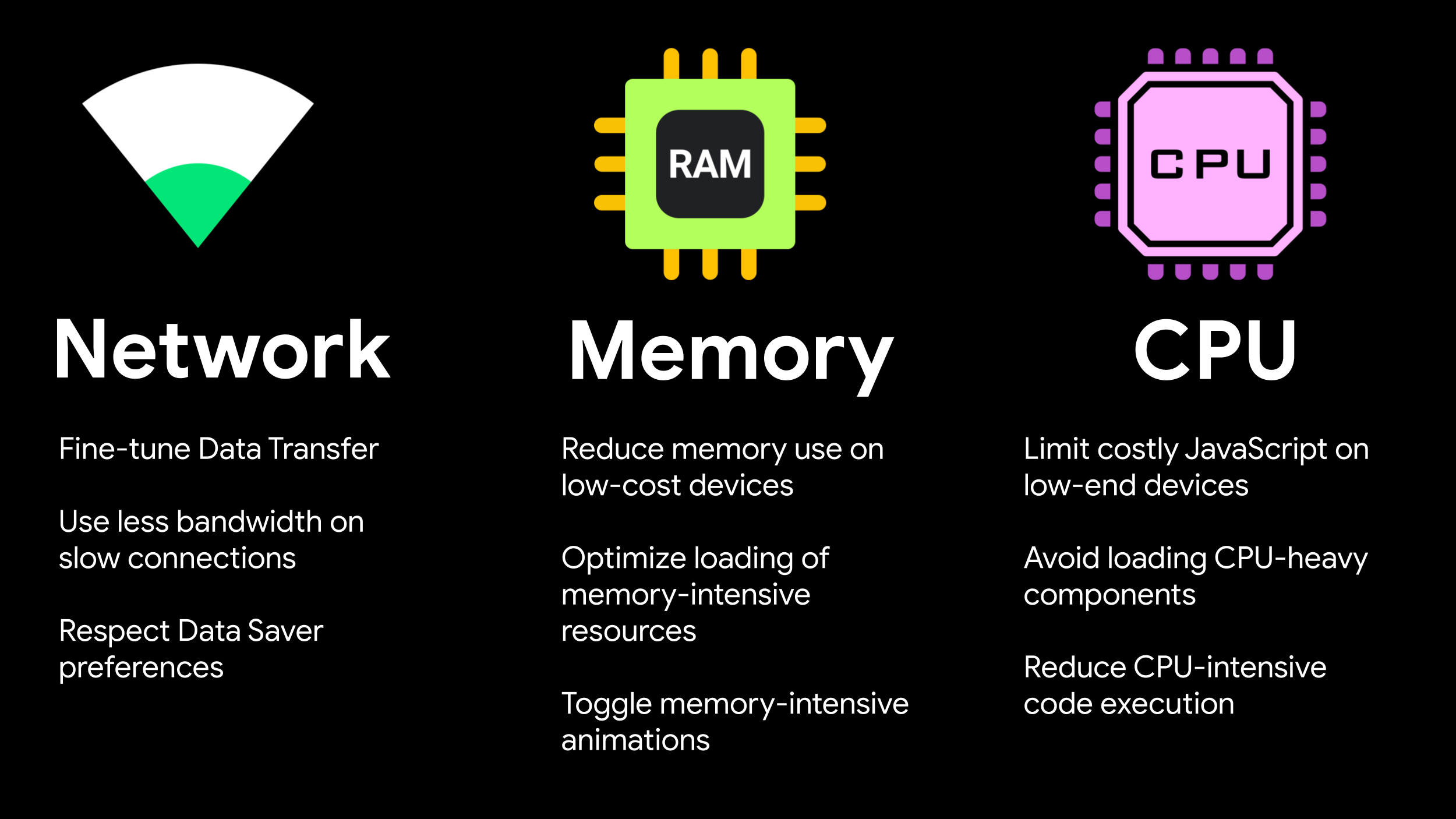 Optimize for Performance on Low-End Devices