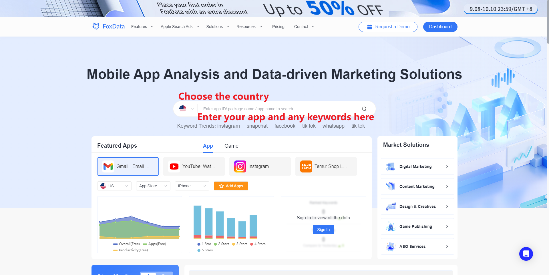 Mobile App Analysis and Data-driven Marketing Solutions