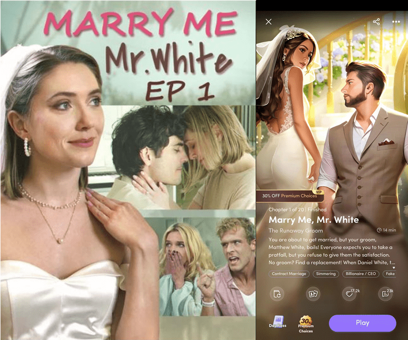 Marry Me, Mr. White Short Plays on the Left and Novels on the Right
