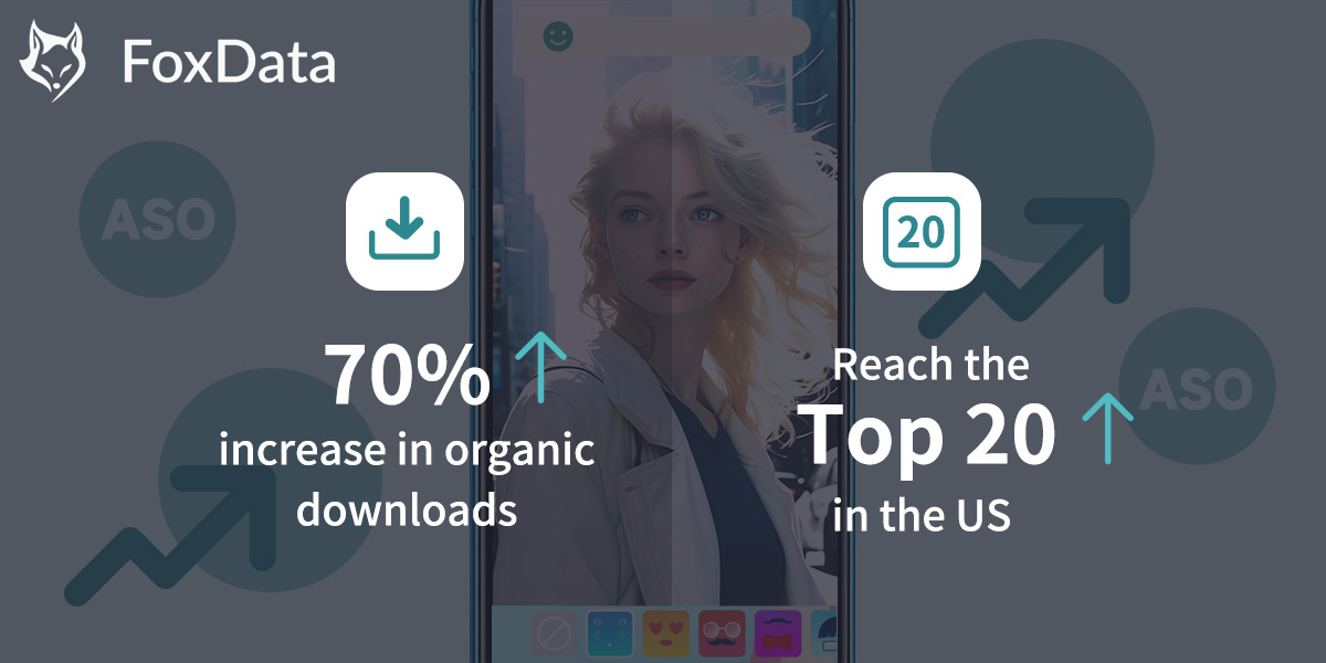 How a Photo Editing App Increased Organic Downloads by 70% with FoxData