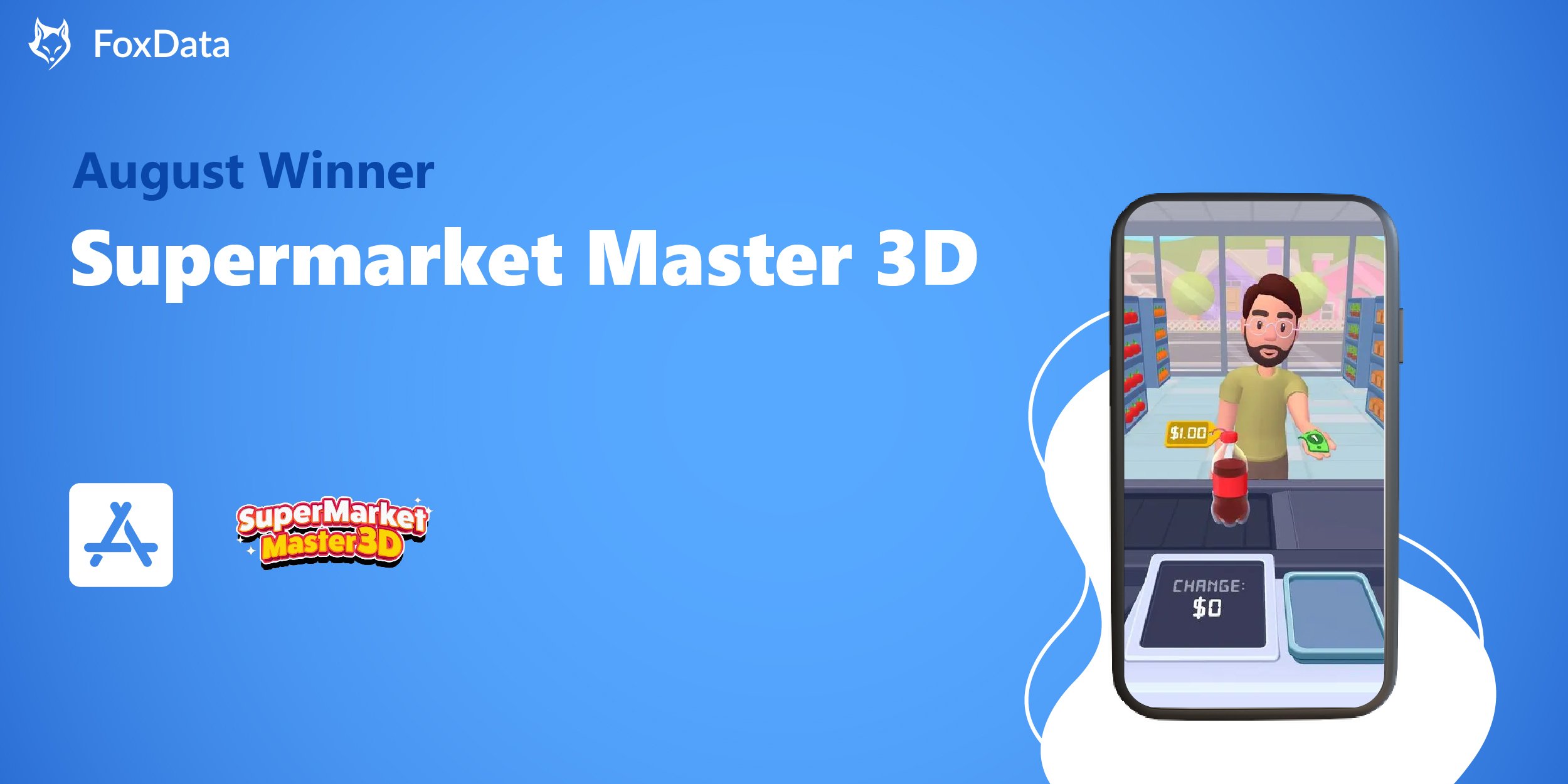 Biggest Winner in Mobile Games on the App Store for August: Supermarket Master 3D