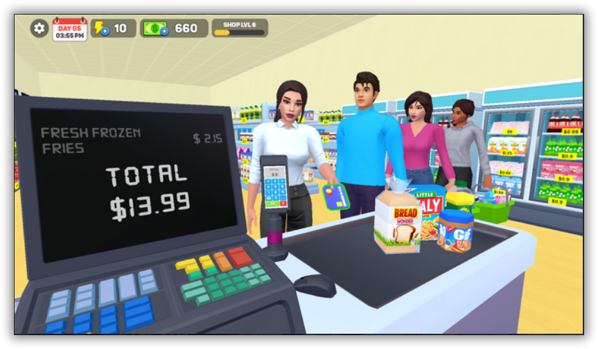 Supermarket Simulator-FoxAdvert