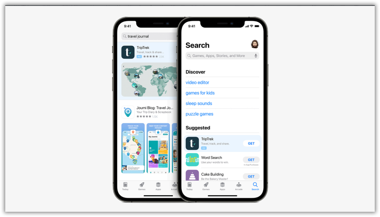 Apple Search Ads Search Tab