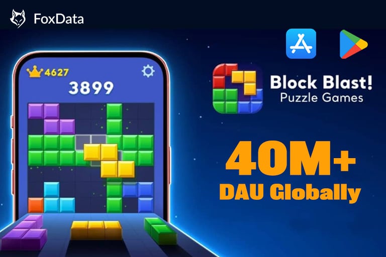 Block Blast 热门益智游戏：全球日活跃用户超过 4000 万