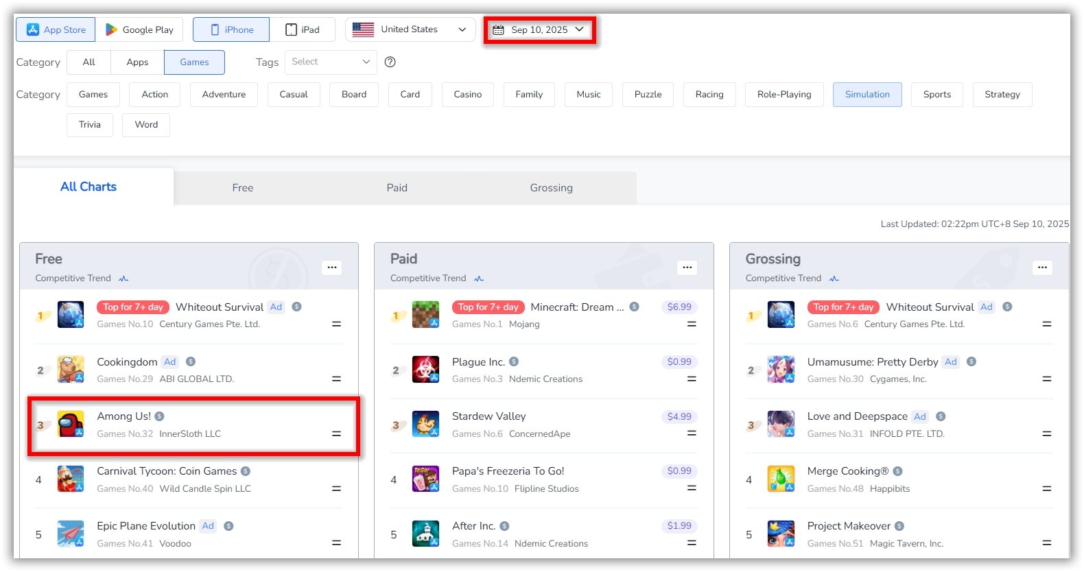 Top Charts App Store