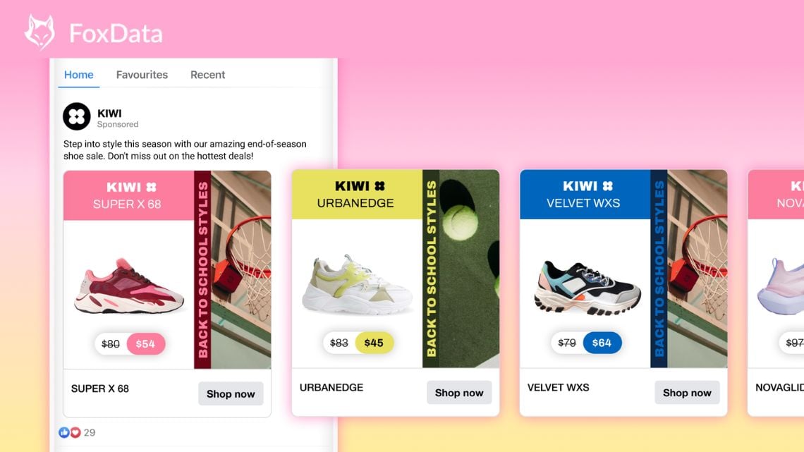 Création publicitaire Meta - FoxData