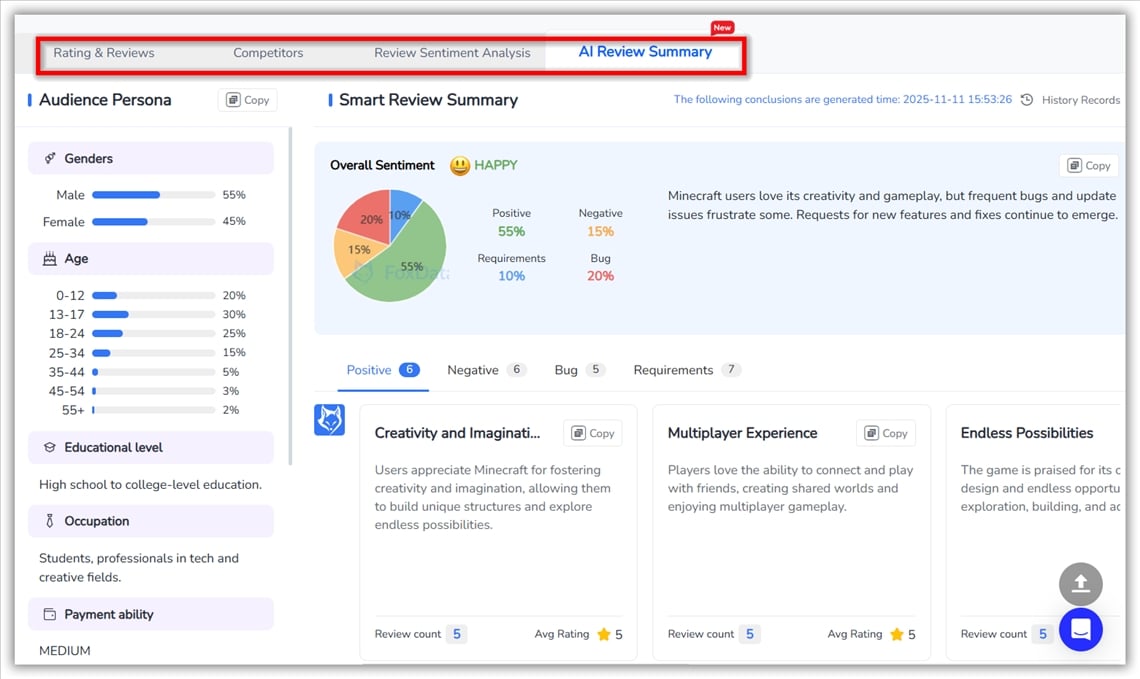 评分与评论 - FoxData
