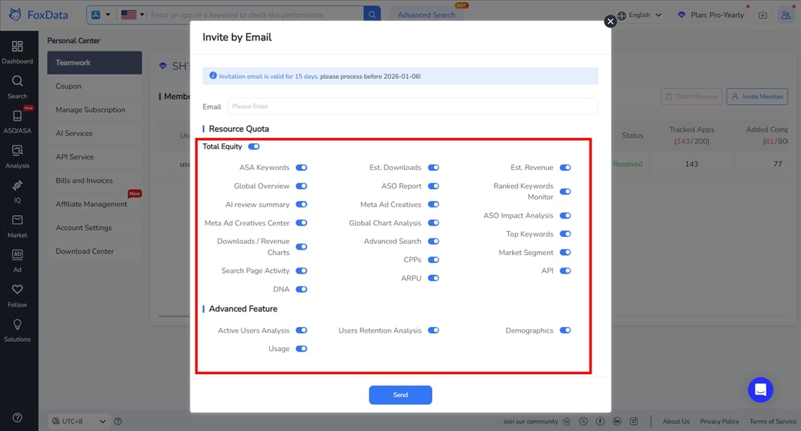 Resource Quota- FoxData