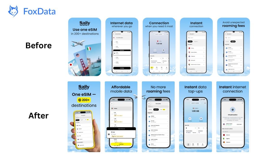 Saily app screenshot