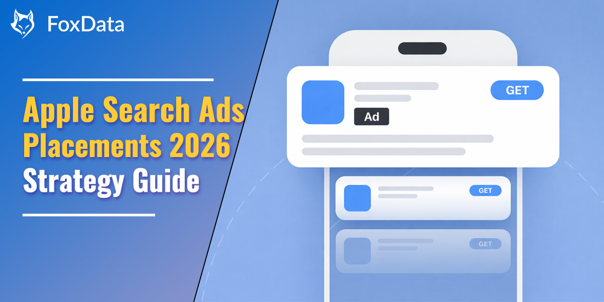 Продвигайте свое приложение с помощью контекстной рекламы Apple в 2026 году: вкладка «Сегодня», вкладка «Поиск», результаты поиска и страницы продуктов.