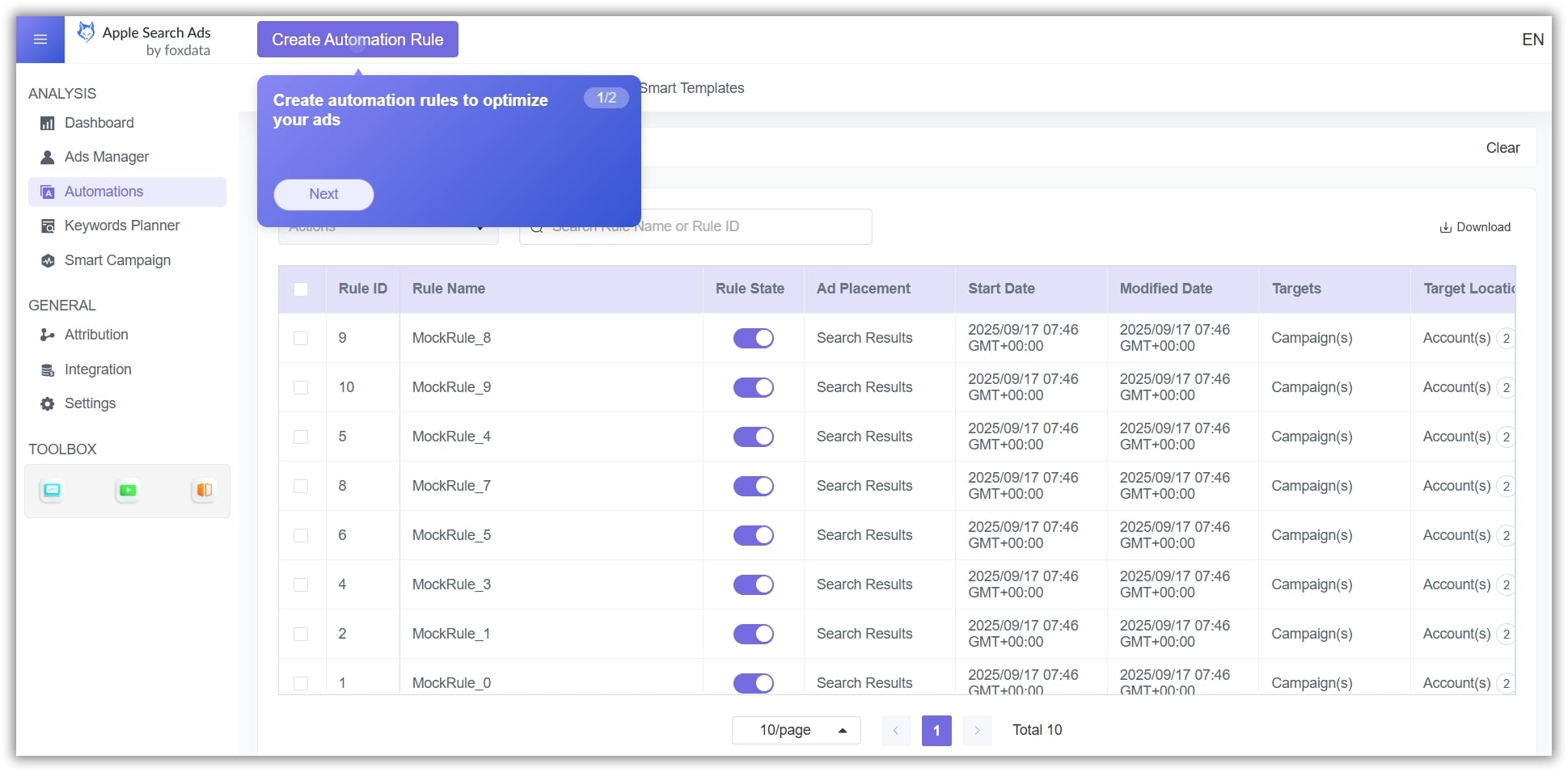 Apple Ads Automation