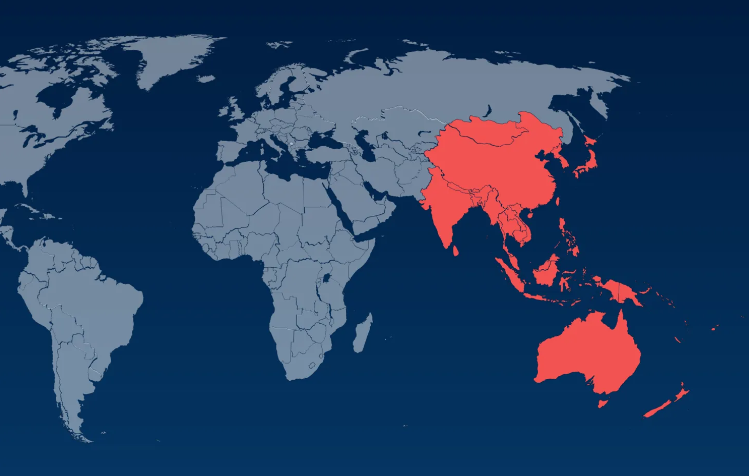r&eacute;gion Asie-Pacifique