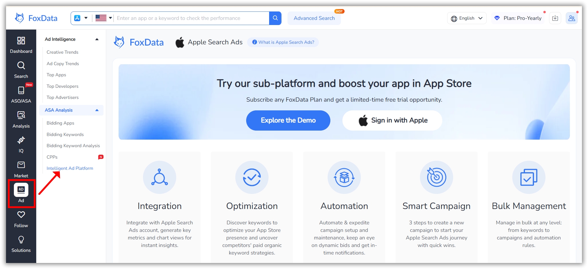 Intelligent Ad Platform