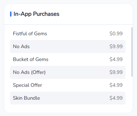 Paper.io 2 应用内购买 | FoxData