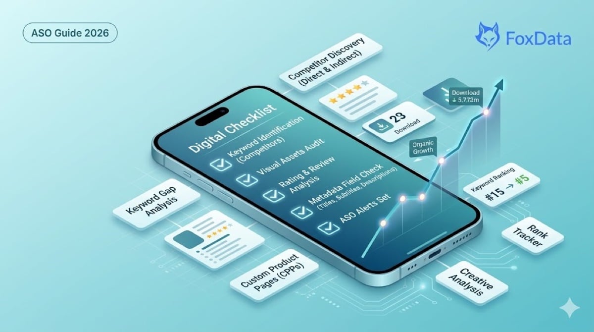 Analyse concurrentielle d'applications mobiles avec FoxData : le guide complet ASO