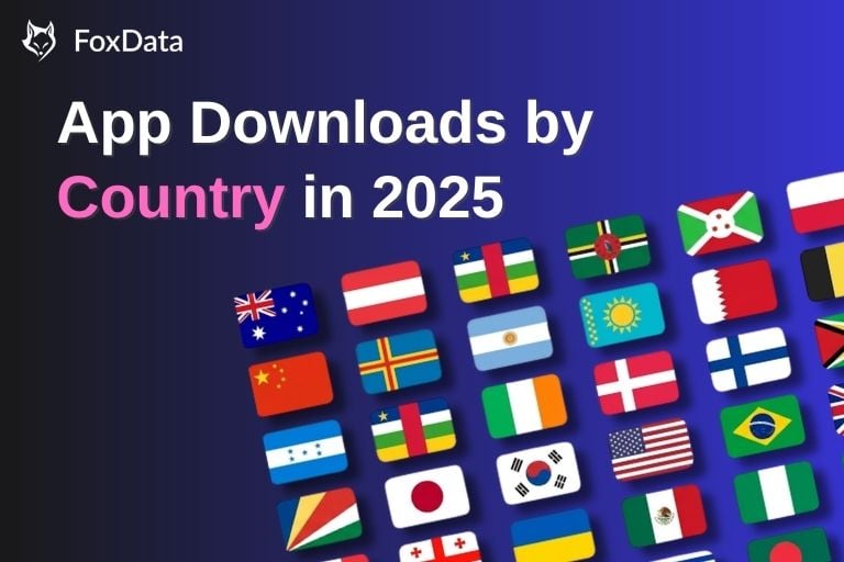 2025년 국가별 앱 다운로드: App Store 및 Google Play 주요 시장