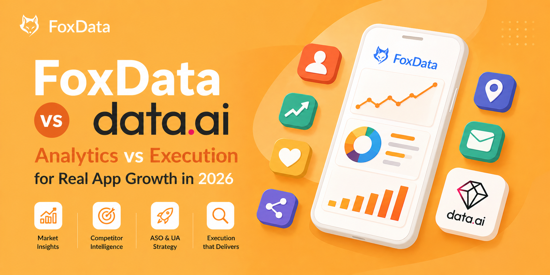 FoxData contre data.ai (AppAnnie)&nbsp;: Analyse contre ex&eacute;cution pour une croissance r&eacute;elle des applications en 2026