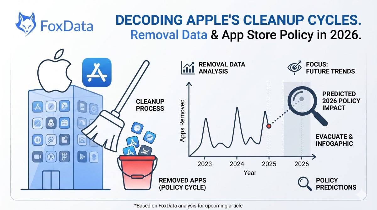 Décoder les cycles de nettoyage d'Apple : Ce que les données de suppression révèlent sur la politique de l'App Store en 2026