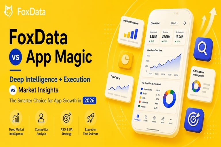 FoxData vs AppMagic (2026): Deep Intelligence, ASO & Execution vs Market Insights