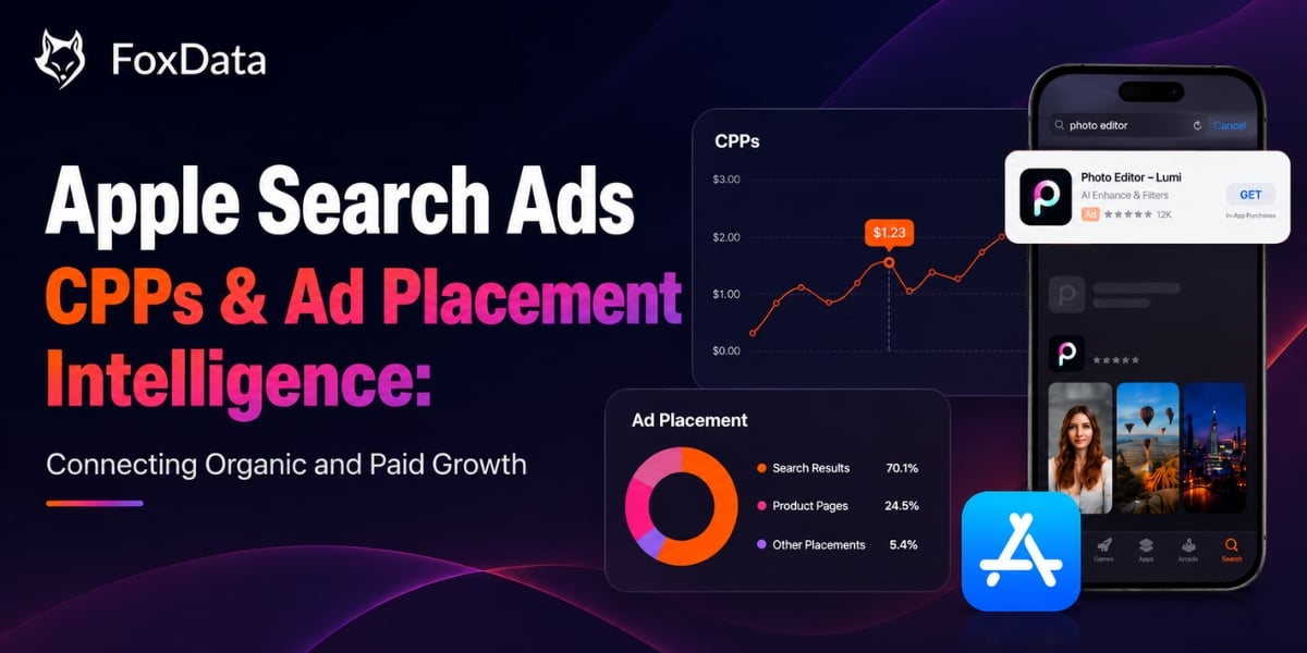 Apple Search Ads CPP & Placement Intelligence: FoxData's New Tools for ASA Growth in 2026