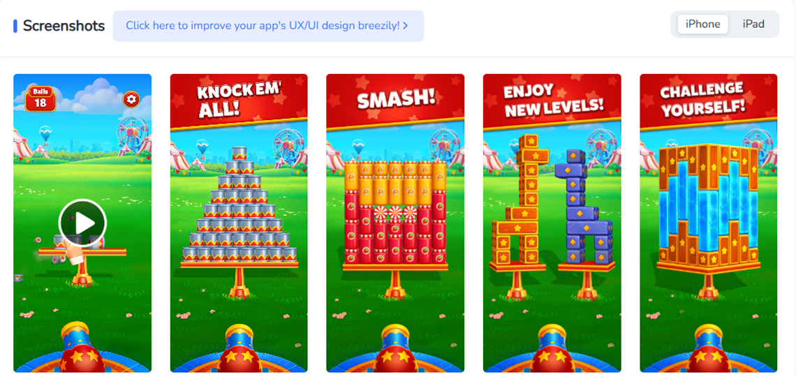 Smash Fest! App Screenshots