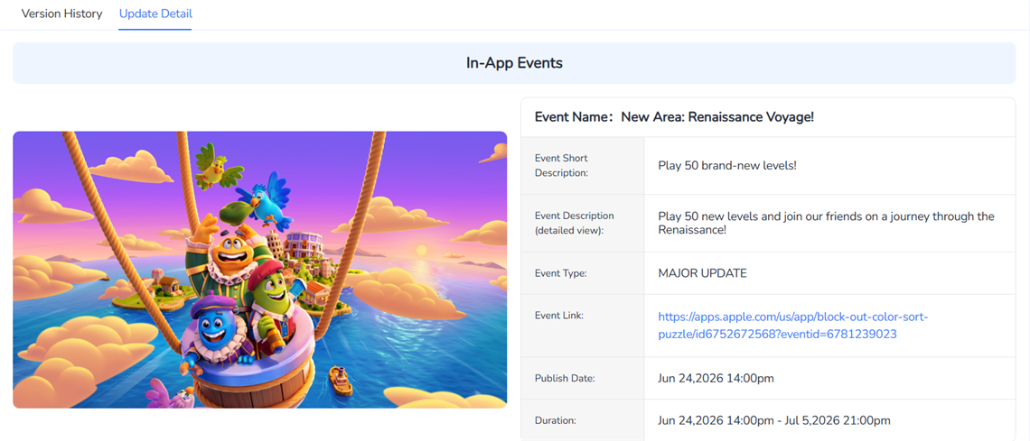 FoxData In-App Events