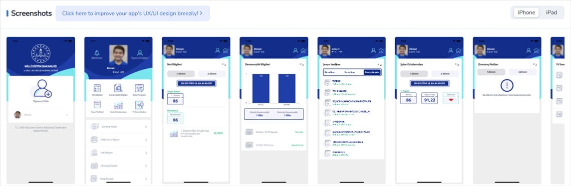 MEB E-OKUL VBS App Profile