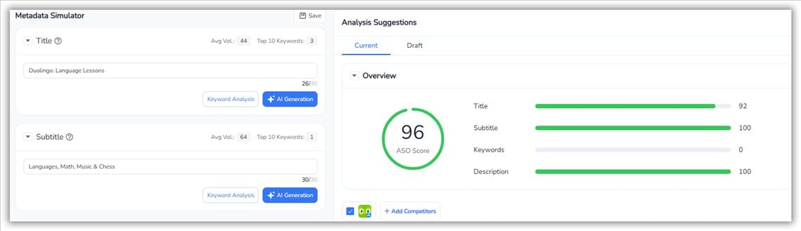 Metadata Simulator