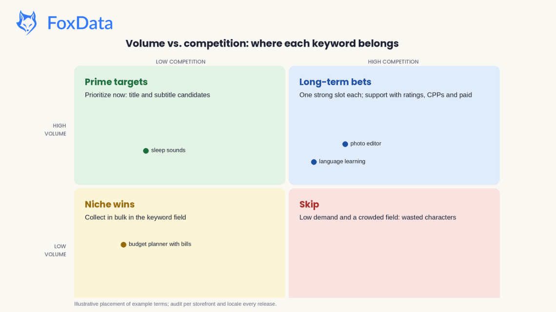 Keyword Volume vs Competition